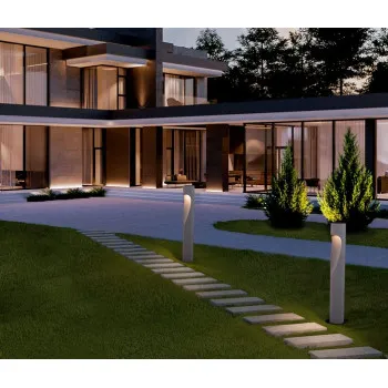 Nova Luce Nodino  szürke LED kültéri állólámpa (NL-9186706) LED 1 izzós IP65