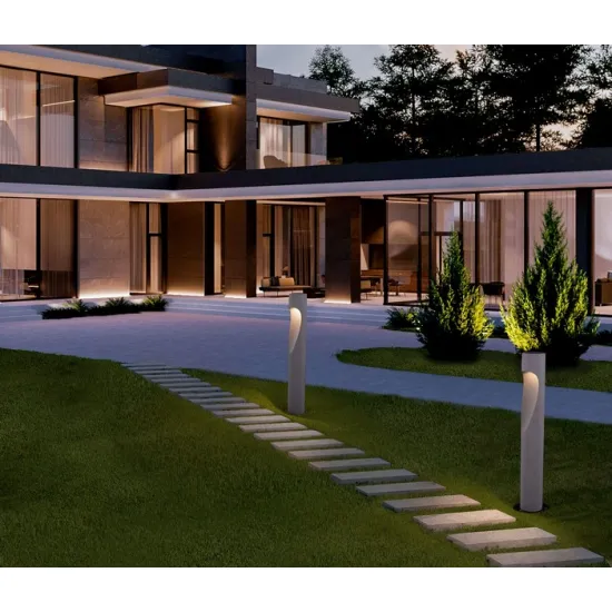 Nova Luce Nodino  szürke LED kültéri állólámpa (NL-9186706) LED 1 izzós IP65