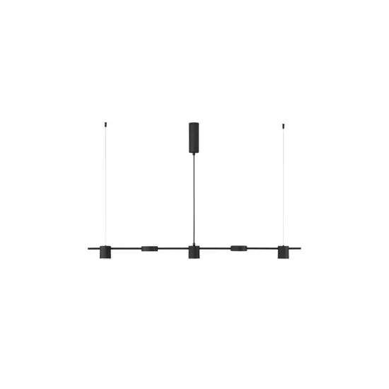 Nova Luce Nordik fekete LED függesztett lámpa (NL-9080123) LED 1 izzós IP20