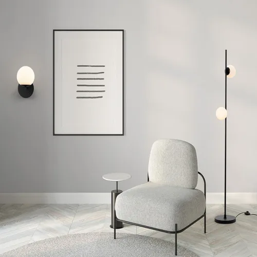 Nova Luce Nuvole fekete-fehér LED falikar (NL-9061439) LED 1 izzós IP20