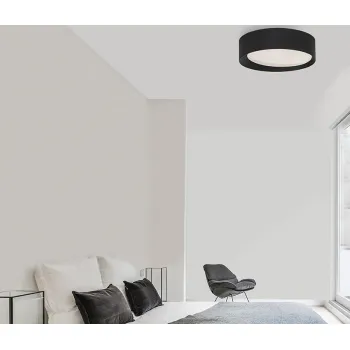 Nova Luce Oby fekete LED mennyezeti lámpa (NL-9085221) LED 1 izzós IP20 Nova Luce Oby fekete LED mennyezeti lámpa (NL-9085221) LED 1 izzós IP20