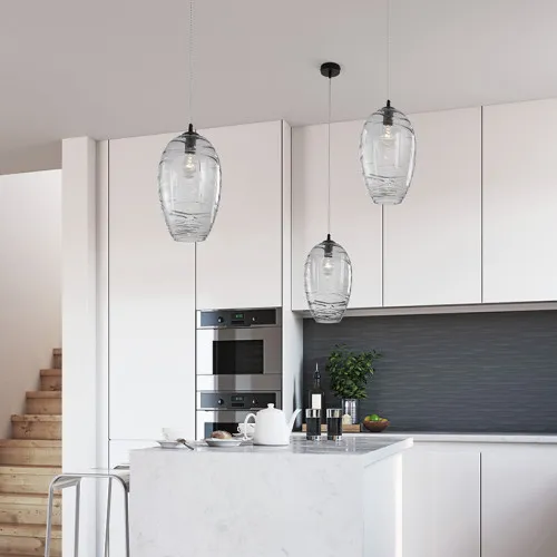 Nova Luce Odillia fekete-füstszínű függesztett lámpa (NL-9028859) G9 6 izzós IP20