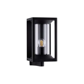 Nova Luce Pacific  fekete-átlátszó kültéri fali lámpa (NL-9030602) E27 1 izzós IP65