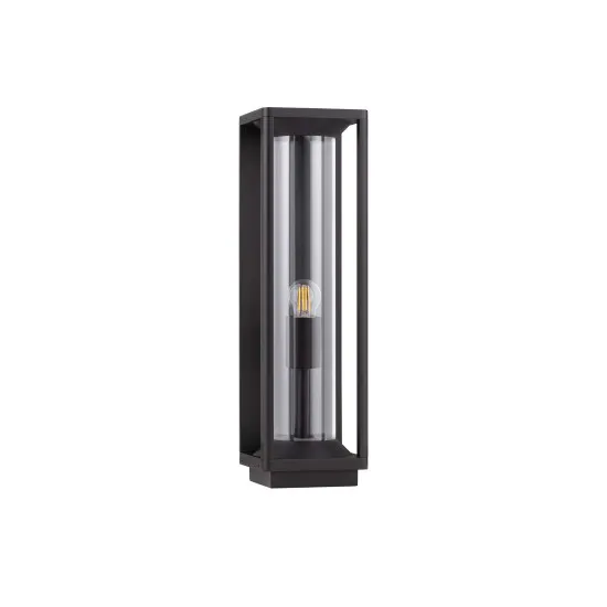Nova Luce Pacific  fekete-átlátszó kültéri állólámpa (NL-9030603) E27 1 izzós IP65