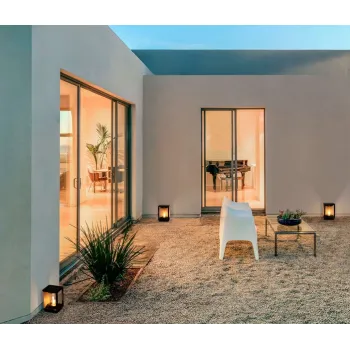 Nova Luce Pacific  fekete-átlátszó kültéri állólámpa (NL-9030605) E27 1 izzós IP65