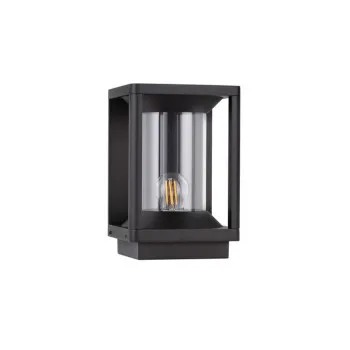 Nova Luce Pacific  fekete-átlátszó kültéri állólámpa (NL-9030606) E27 1 izzós IP65