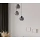Nova Luce Palmer fekete-füstszínű függesztett lámpa (NL-9241140) E27 3 izzós IP20