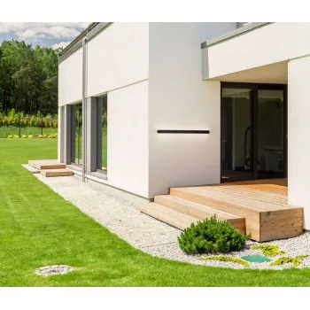 Nova Luce Path  fekete LED kültéri fali lámpa (NL-9030709) LED 1 izzós IP65