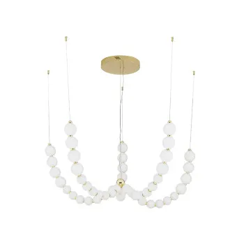 Nova Luce Perla fehér-arany LED függesztett lámpa (NL-9695203) LED 1 izzós IP20