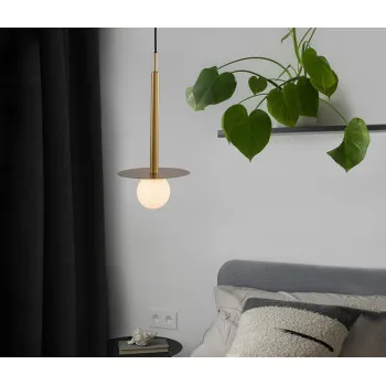 Nova Luce Pielo arany-fehér függesztett lámpa (NL-9043311) G9 1 izzós IP20