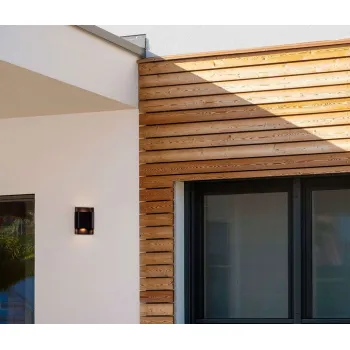 Nova Luce Polly  fekete LED kültéri fali lámpa (NL-9030922) LED 1 izzós IP65