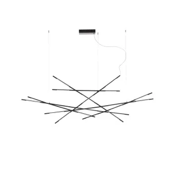 Nova Luce Raccio fekete LED függesztett lámpa (NL-9695216) LED 1 izzós IP20