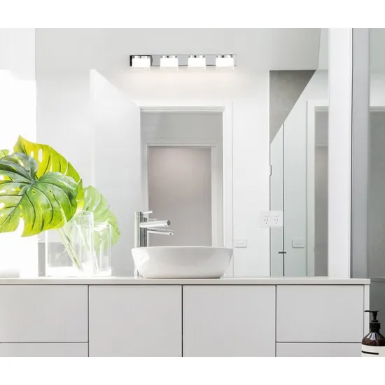 Nova Luce Sabia ezüst fali lámpa (NL-9122341) LED 1 izzós IP20 Nova Luce Sabia fehér-króm vízvédett LED fali lámpa (NL-9122341) LED 1 izzós IP44