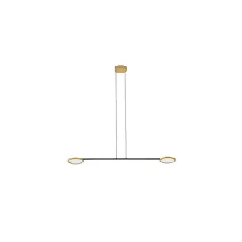 Nova Luce Scope fekete-arany LED függesztett lámpa (NL-9695253) LED 1 izzós IP20