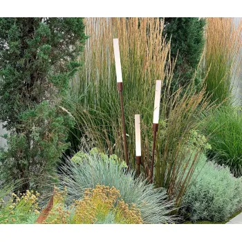 Nova Luce Slot  barna-fehér LED kültéri leszúrható állólámpa (NL-9030908) LED 1 izzós IP65