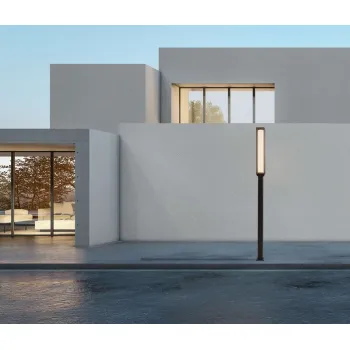 Nova Luce Solstice fekete LED kültéri kandeláber (NL-9030627) LED 1 izzós IP65