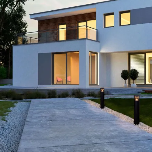 Nova Luce Soul  fekete LED kültéri állólámpa (NL-9030745) LED 1 izzós IP65