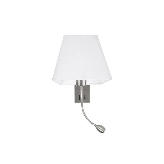 Nova Luce Valencia króm-fehér LED falikar (NL-8127402) E27+LED 1 izzós IP20