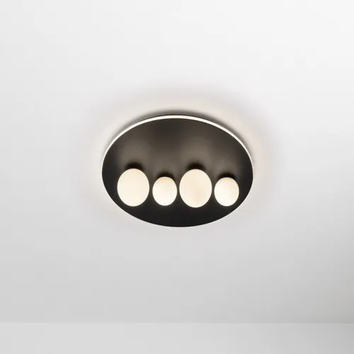 Nova Luce Velna fekete-fehér LED mennyezeti lámpa (NL-9061432) LED 1 izzós IP20