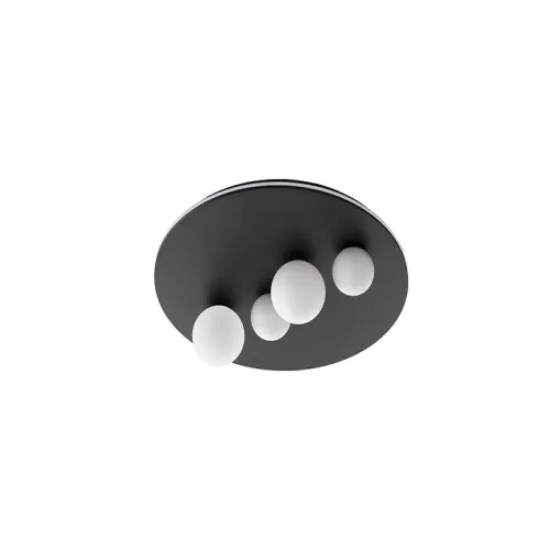 Nova Luce Velna fekete-fehér LED mennyezeti lámpa (NL-9061432) LED 1 izzós IP20