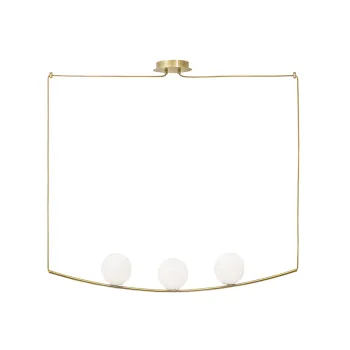 Nova Luce Vitton arany-fehér függesztett lámpa (NL-8279602) E14 3 izzós IP20