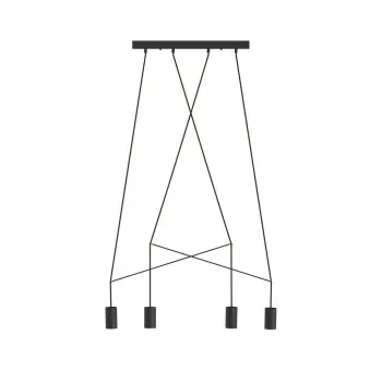 Nowodvorski IMBRA fekete  függesztett lámpa (TL-9192) GU10 4 izzós IP20