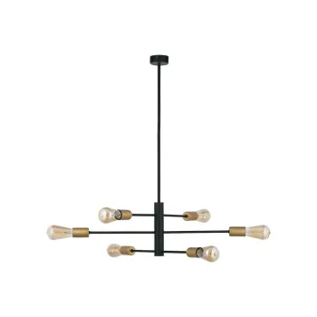 NOWODVORSKI ROTOR fekete függesztett lámpa (TL-7937) E27 6 izzós IP20