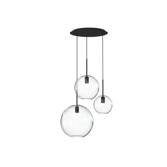 NOWODVORSKI SPHERE átlátszó függesztett lámpa (TL-7788) E27 3 izzós IP20