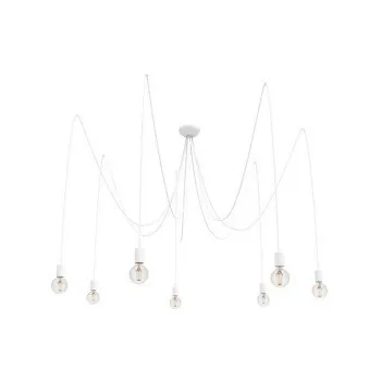 NOWODVORSKI SPIDER fehér függesztett lámpa (TL-9743) E27 7 izzós IP20