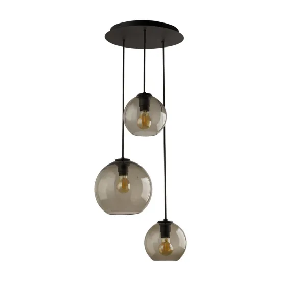 NOWODVORSKI VETRO füstszínű függesztett lámpa (TL-7641) E27 3 izzós IP20