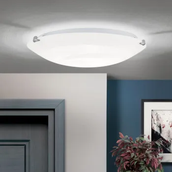 Orion Ada szatén króm-opál mennyezeti lámpa (ORI-NU 9-344/40) E27 2 izzós IP20