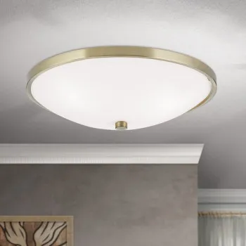 Orion Aida sárgaréz-opál mennyezeti lámpa (ORI-DL 7-531/40_BR) E27 3 izzós IP20