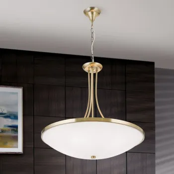 Orion Aida sárgaréz-opál függesztett lámpa (ORI-HL 6-1522/5) E27 5 izzós IP20