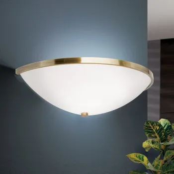 Orion Aida sárgaréz-opál fali lámpa (ORI-WA 2-1212/1) E14 1 izzós IP20