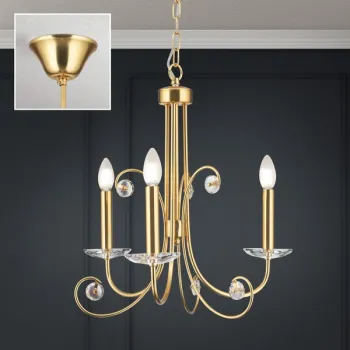 Orion Ariane arany csillár (ORI-LU 1842/3_GO) E14 3 izzós IP20