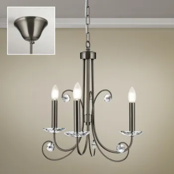 Orion Ariane sötét nikkel csillár (ORI-LU 1842/3_NI) E14 3 izzós IP20