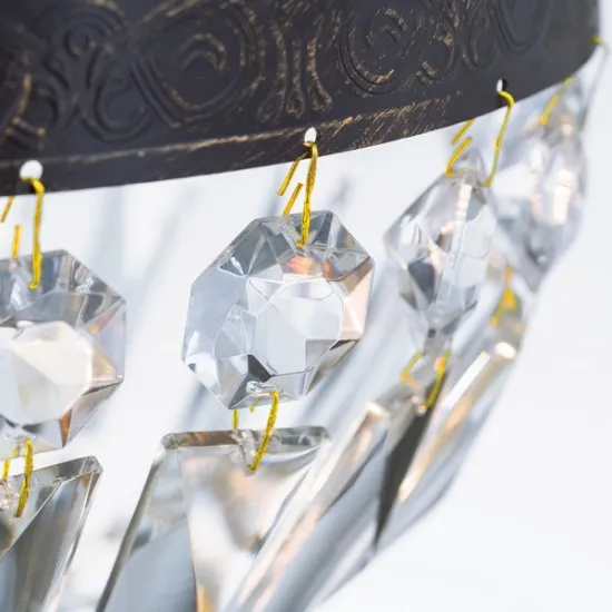 Orion Arila antik arany-átlátszó függesztett lámpa (ORI-HL 6-1551/1) E27 1 izzós IP20