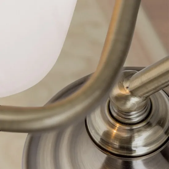 Orion Bankerslamp sárgaréz-opál asztali lámpa (ORI-LA 4-1165/1_OP) E14 1 izzós IP20