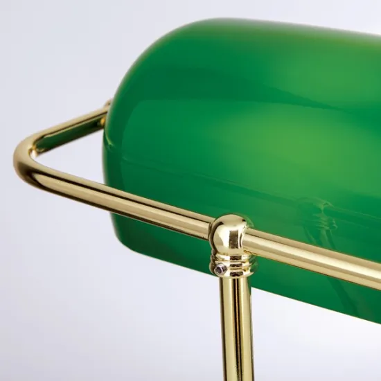 Orion Bankerslamp sárgaréz-zöld asztali lámpa (ORI-LA 4-587/1_GRE) E27 1 izzós IP20 Orion Bankerslamp sárgaréz-zöld asztali lámpa (ORI-LA 4-587/1_GRE) E27 1 izzós IP20