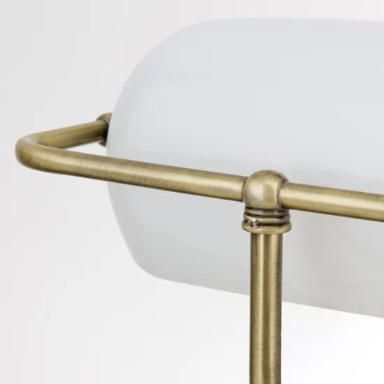 Orion Bankerslamp sárgaréz-opál asztali lámpa (ORI-LA 4-587/1_OP) E27 1 izzós IP20 Orion Bankerslamp sárgaréz-opál asztali lámpa (ORI-LA 4-587/1_OP) E27 1 izzós IP20