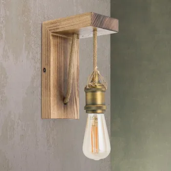 Orion Bassena natúr fali lámpa (ORI-WA 2-1358/1) E27 1 izzós IP20