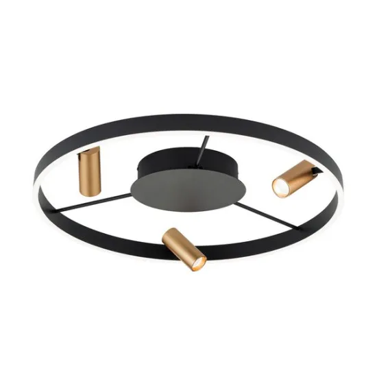 Orion Berlin fekete-arany LED mennyezeti lámpa (ORI-DL 7-686/3) LED 3 izzós IP20