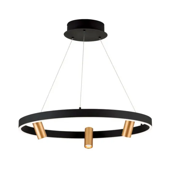 Orion Berlin fekete-arany LED függesztett lámpa (ORI-HL 6-1667/3) LED 3 izzós IP20