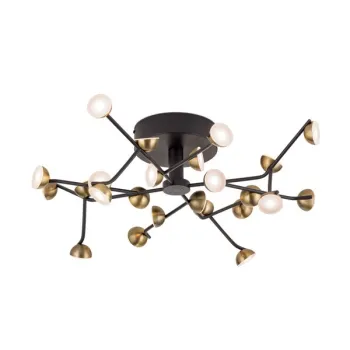 Orion Blossom fekete-réz LED mennyezeti lámpa (ORI-DL 7-649/24) LED 1 izzós IP20