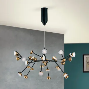 Orion Blossom fekete-réz LED csillár (ORI-LU 1733/36) LED 1 izzós IP20