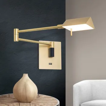 Orion Boston fekete-sárgaréz LED falikar (ORI-WA 2-1470) LED 1 izzós IP20