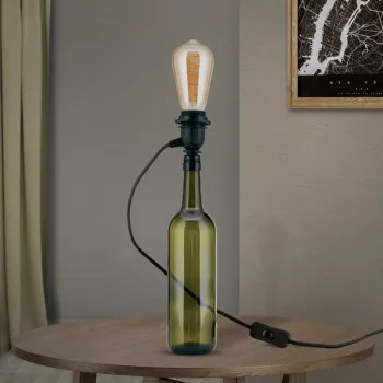 Orion Bottle fekete palackba illeszthető asztali lámpa (ORI-LA 4-1219_BL) E27 1 izzós IP20