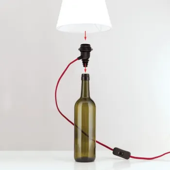 Orion Bottle bordó palackba illeszthető asztali lámpa (ORI-LA 4-1219_BOR) E27 1 izzós IP20