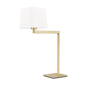 Orion Carlton sárgaréz-fehér asztali lámpa (ORI-LA 4-1209/1_BR) E27 1 izzós IP20