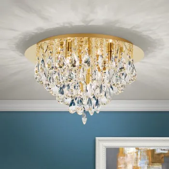 Orion Celeste arany-átlátszó mennyezeti lámpa (ORI-DLU 2516/45_GO) G9 6 izzós IP20